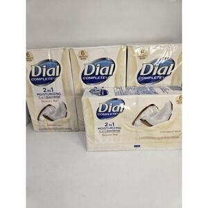 Discontinued Dial Coconut Milk 2-in-1 Antibacterial Beauty Bar Soap lot New